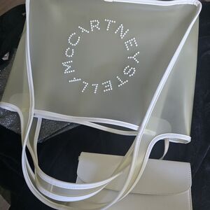 Stella McCartney White Transparent Tote Bag
